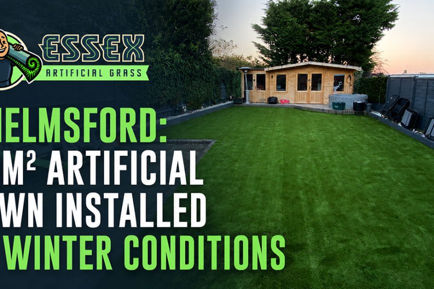 Artificial Lawn Installation in Chelmsford (80m2)