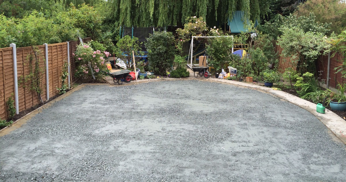 Installing sub-base for artificial grass